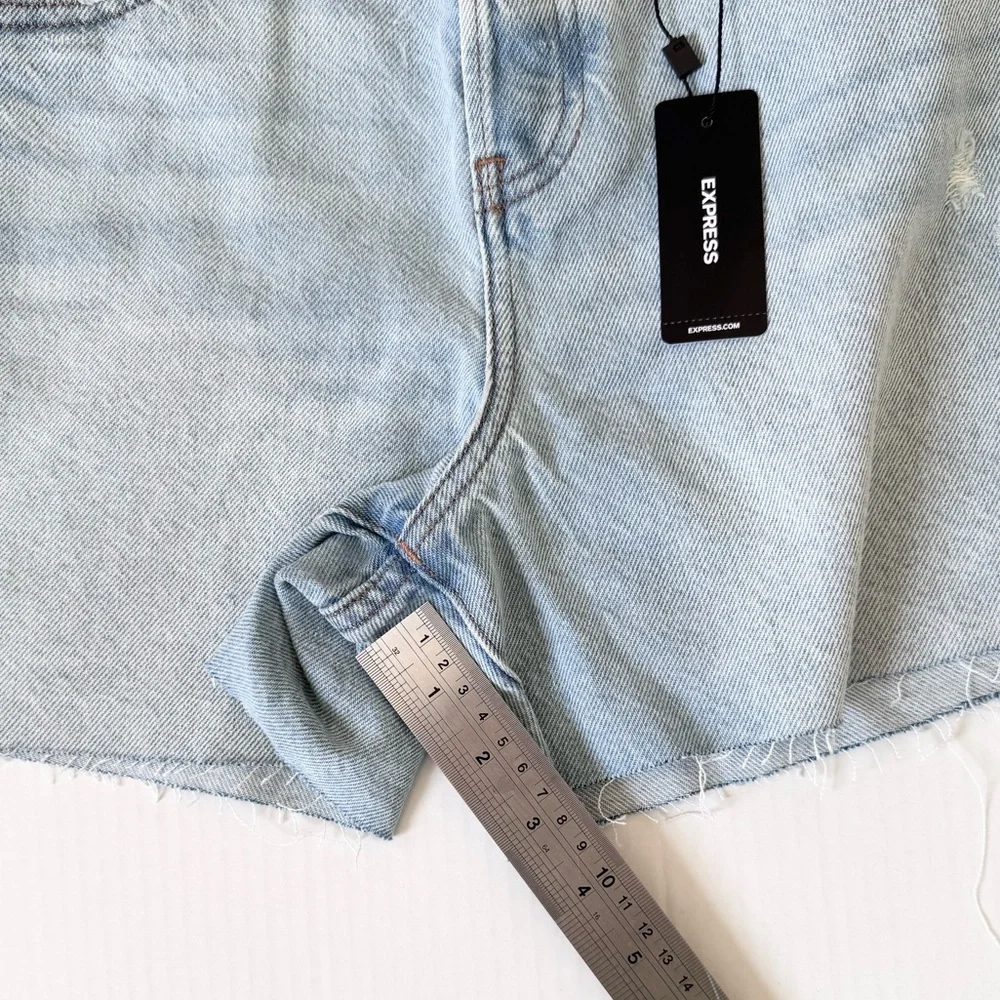Express Midi Jean Shorts - Picture 4 of 8